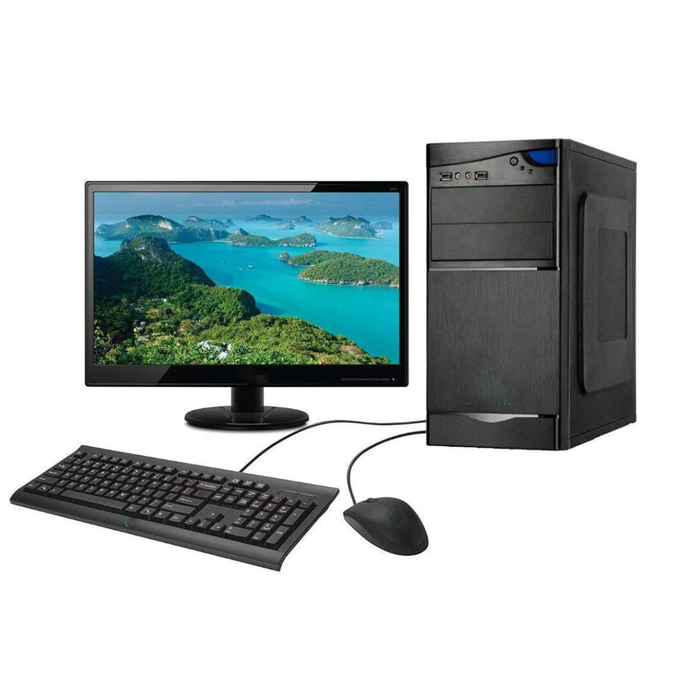 Intel® Core™ i5 8GB RAM - 120 GB SSD - 1000GB HDD - 19 inch MONITOR Desktop Pc