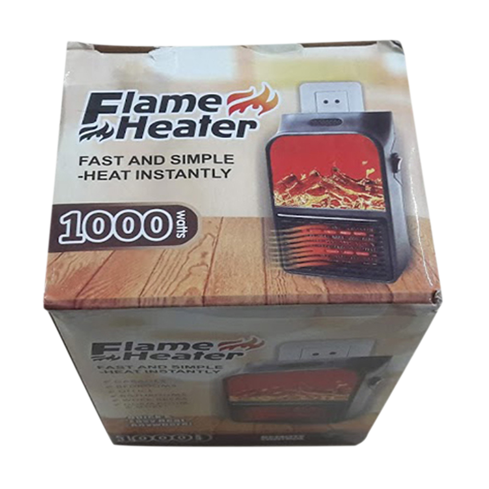 Flame Heater Fast And Simple Heat Instantly With Remote 1000 Watt