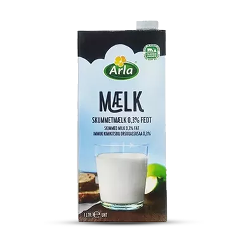 Arla Skimmed 0.3 % UHT Milk - 1 Liter