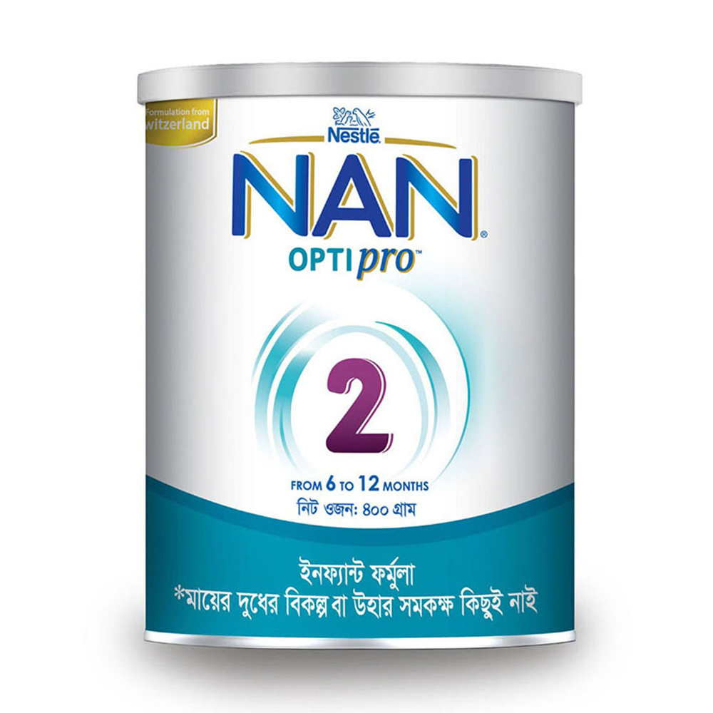 Nestle NAN OPTIPRO 2 Follow Up Formula Baby Milk Powder - 400g Tin