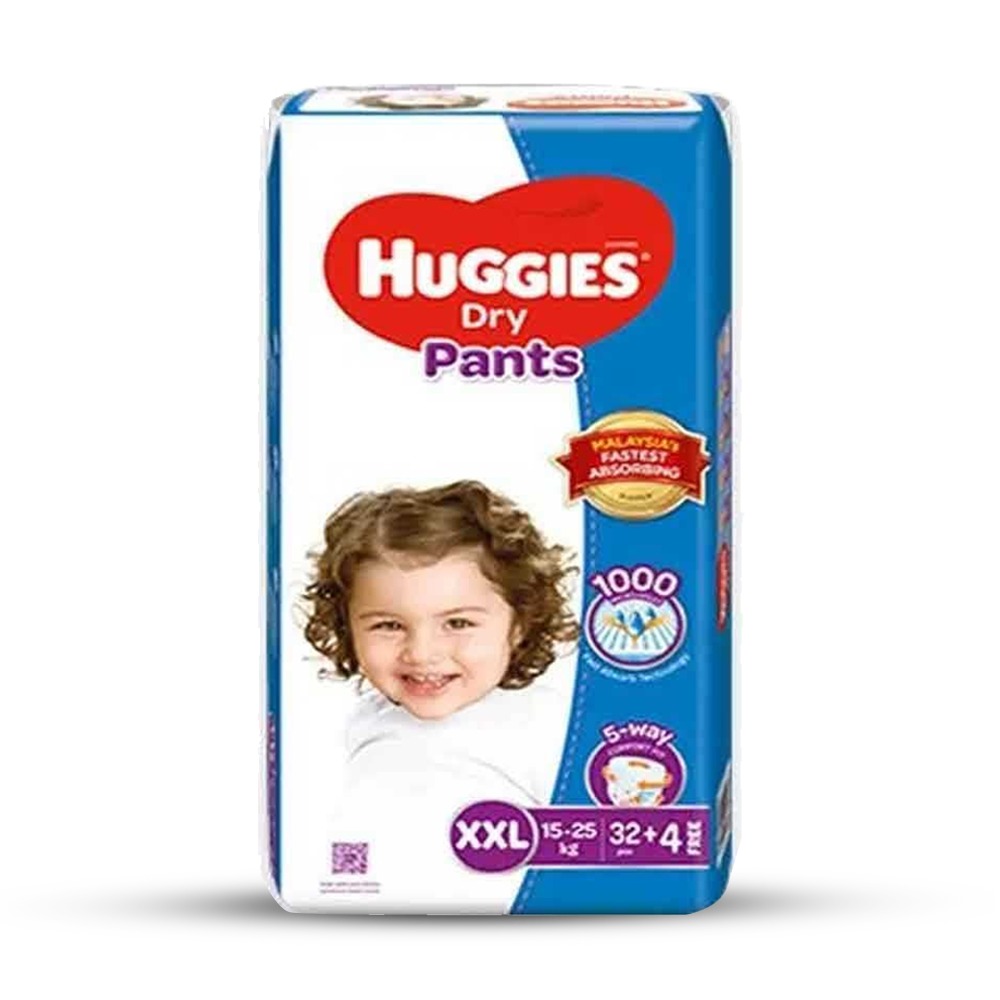 Huggies Dry Pant Diaper Xxl 15 25kg 36 Pcs 4357