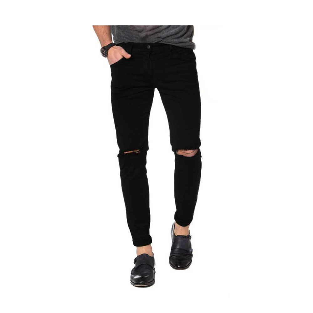Semi Stretch Denim Jeans Pant For Men Black 144