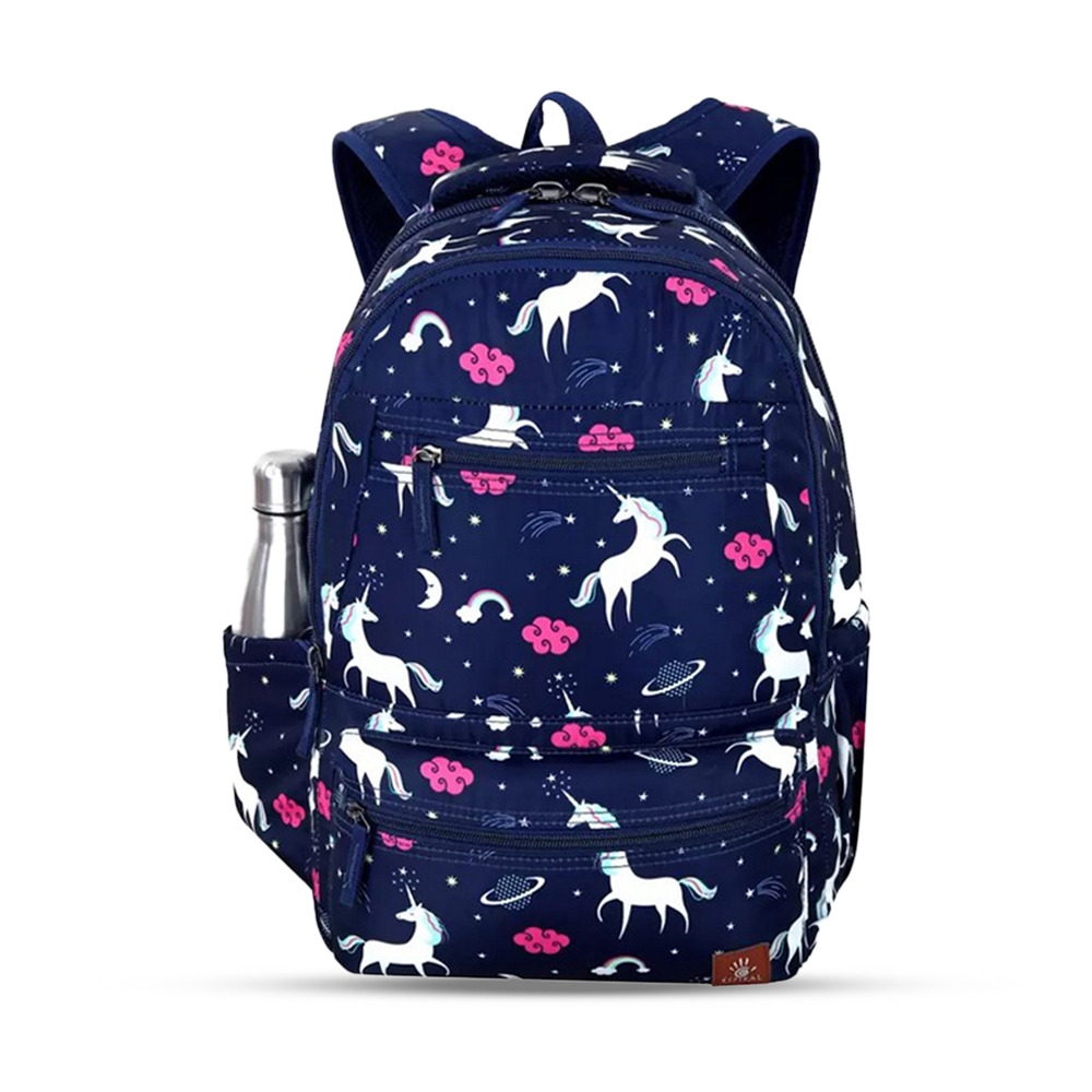 Espiral Cat Fabric Unicorn Backpack For Women Night Blue Cdeub02blue