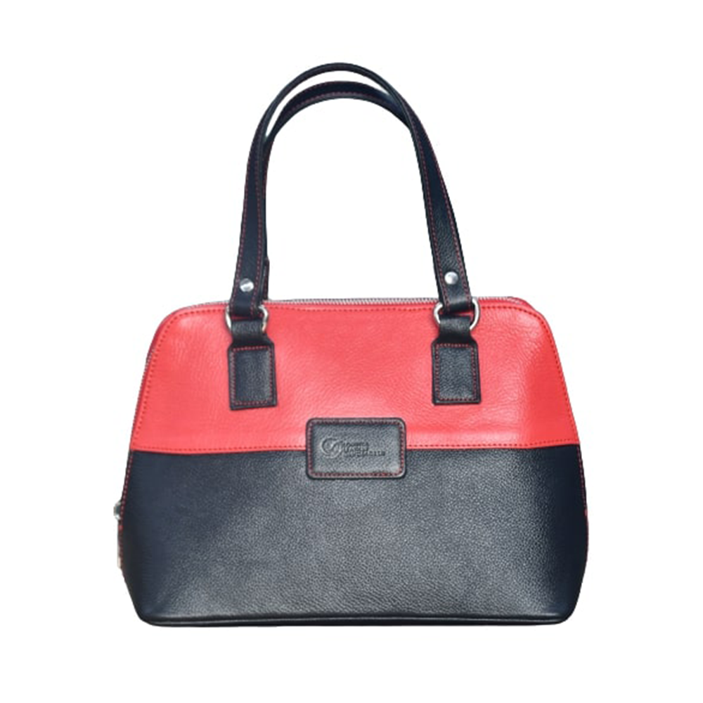 Loretta Leather Ladies Bag For Women - LLB - 0098 - Red and Black