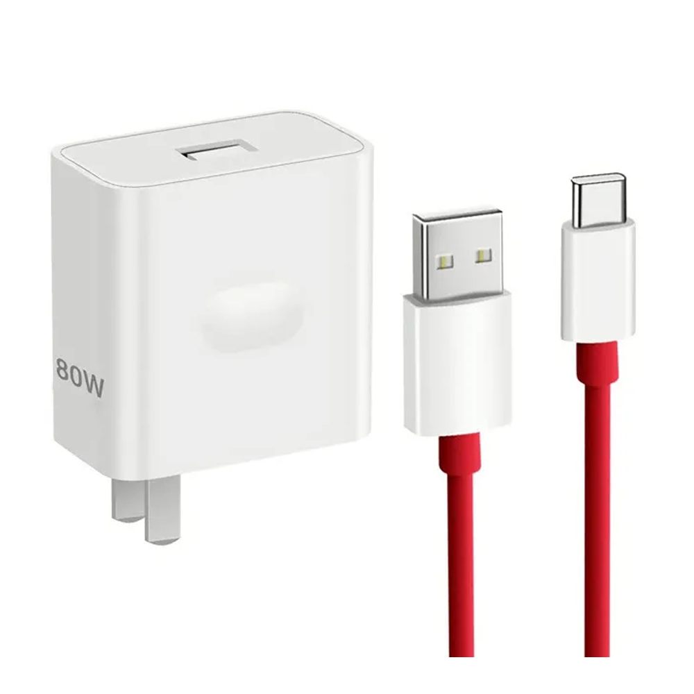 OnePlus Supervooc Power Adapter with TypeA to TypeC Cable 80W
