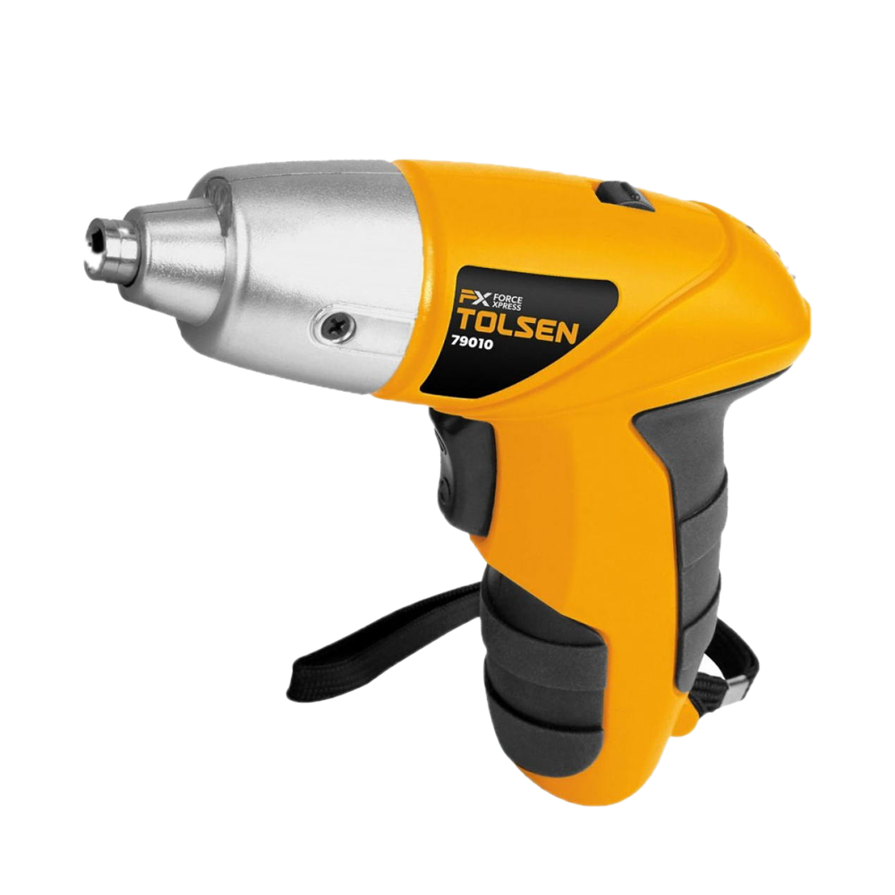 Tolsen Cordless Drill Screwdriver With 24 pcs Accessories - 3.6 V - Yellow
