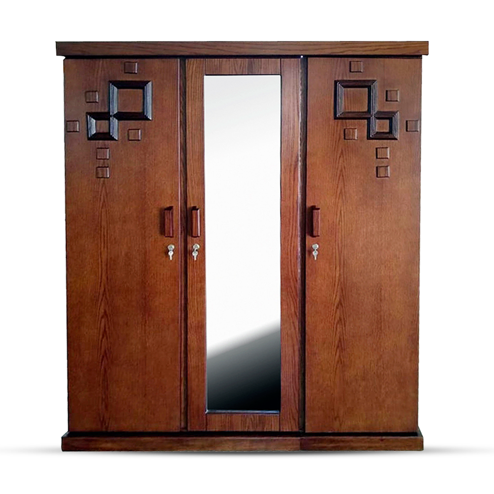 3 Door Almirah 5*6Ft EF3DAL02 Orchid