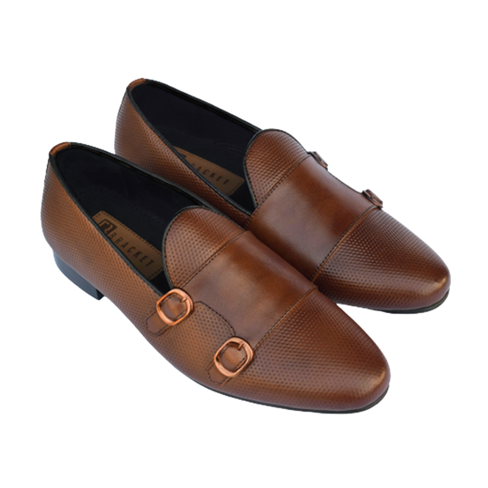 Bracket Tassel Loafer Leather Shoe for Men TLS 02