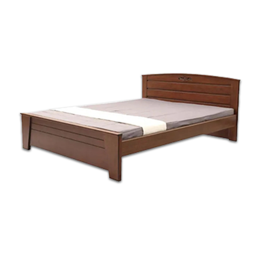 Malaysian Processed Wood Double Size Bed 5'*7' Feet