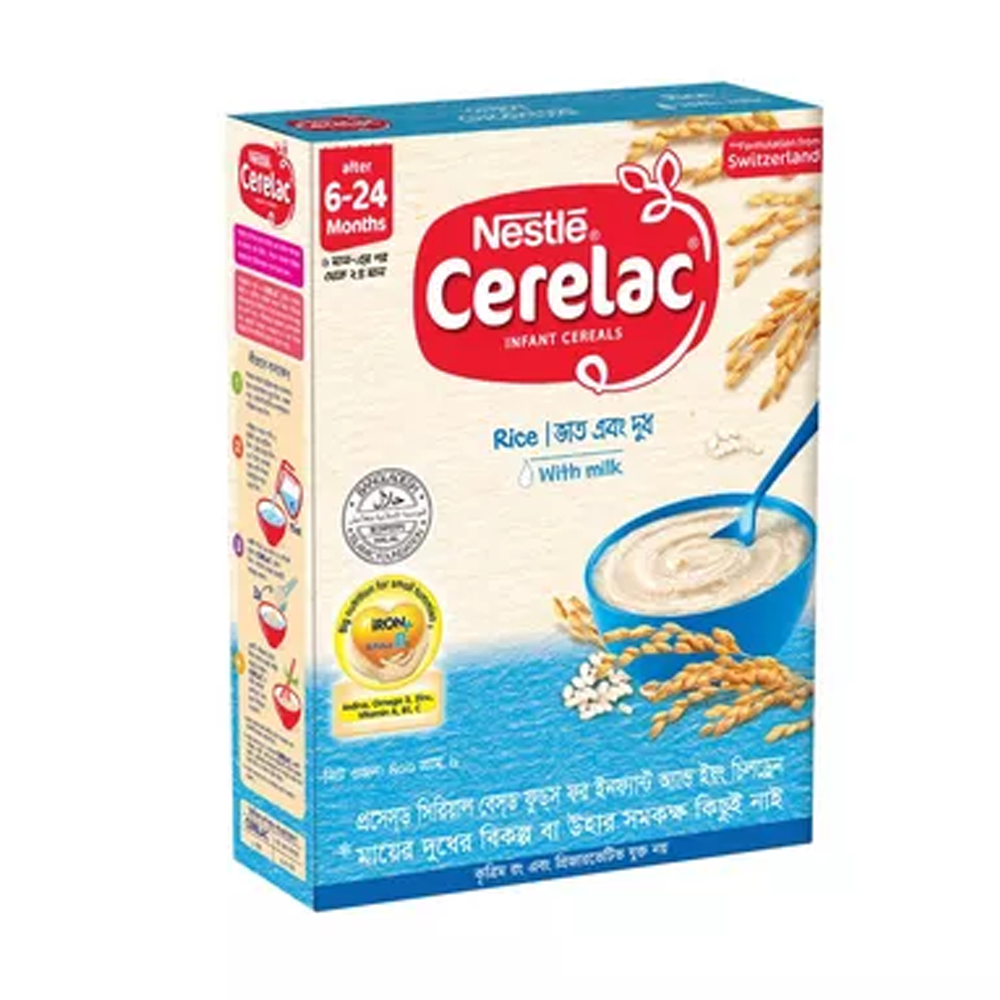 Nestle Cerelac Rice With Milk For 6 Months+ Baby - 400 gm