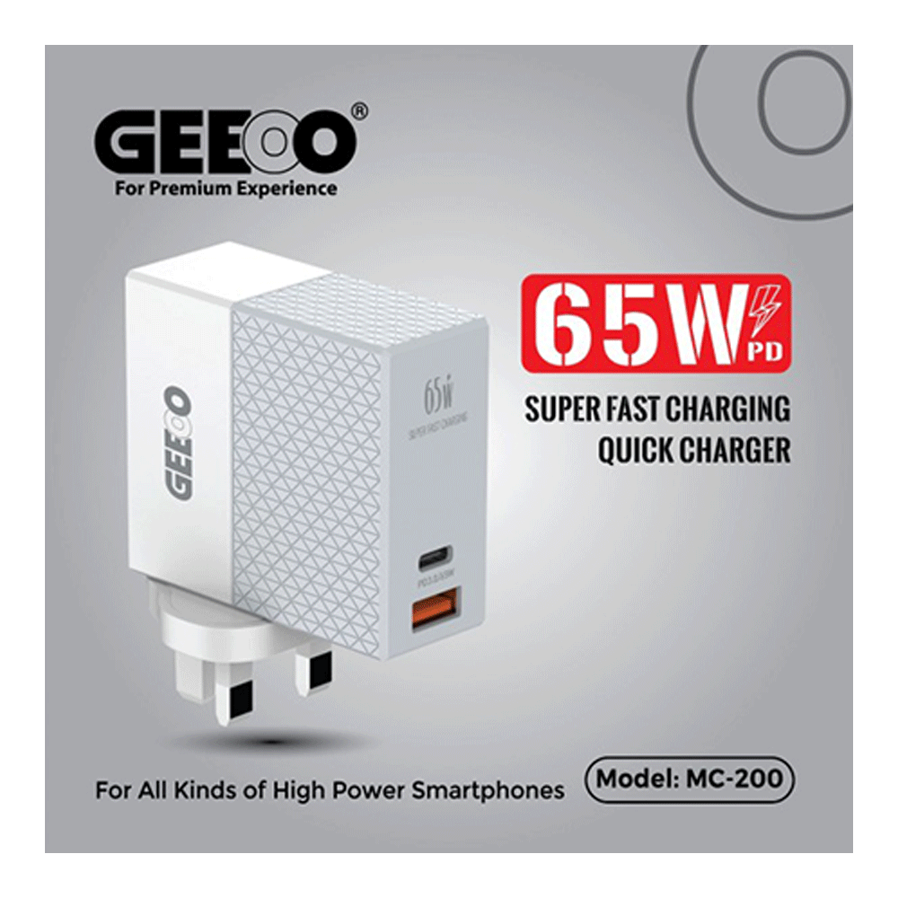 Geeoo Mc W Super Fast Type C Charger