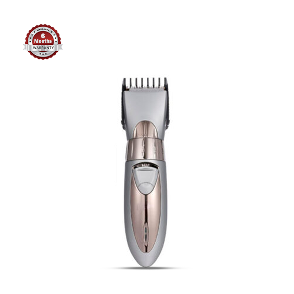 Kemei KM-605 Hair Clippers Trimmer For Men - Silver and Gold