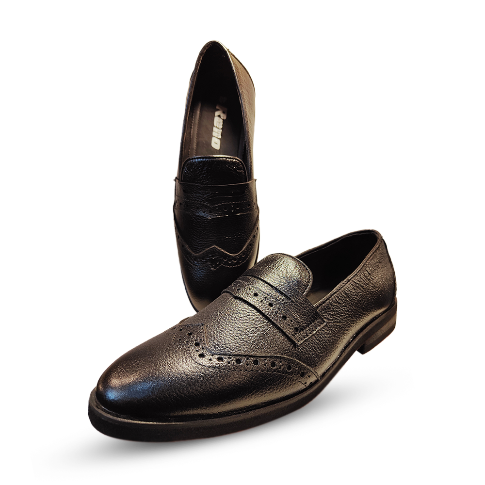 Reno Leather Formal Shoe For Men - RF2016 - Black