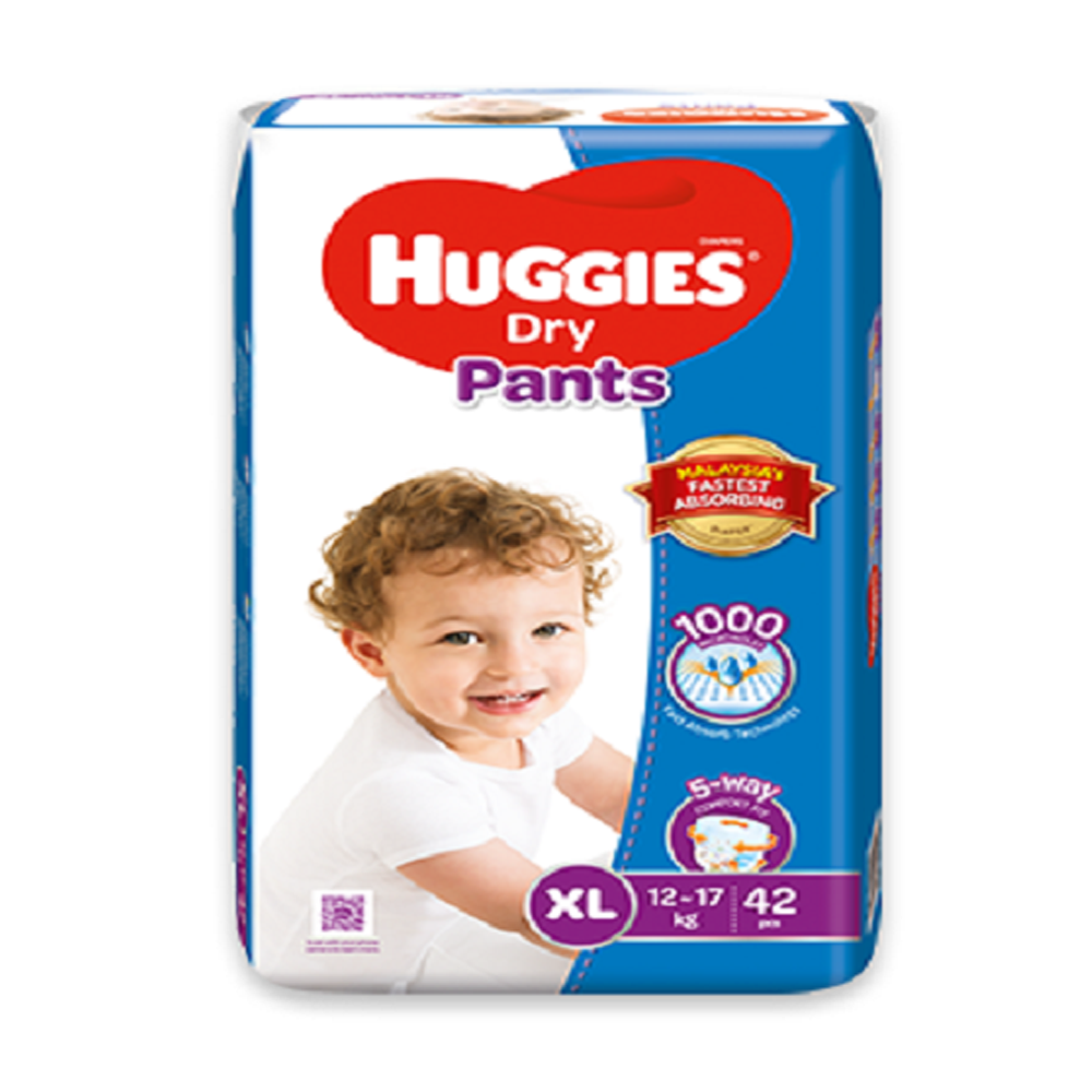 Huggies Dry Pant Diaper XL 12 17Kg 42 Pcs