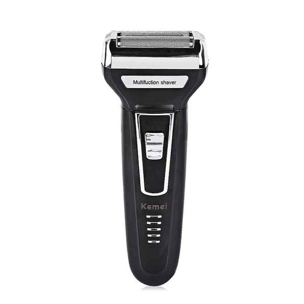 Kemei KM-6558 3-In-1 Electric Shaver And Beard Trimmer For Men - Black