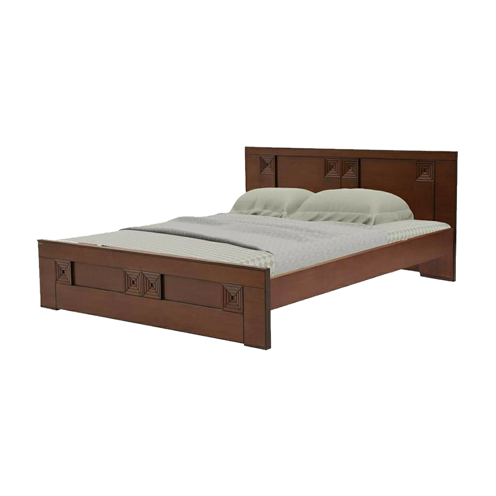 Malaysian Processed Wood Semi Double Size Bed 4'*7' Feet