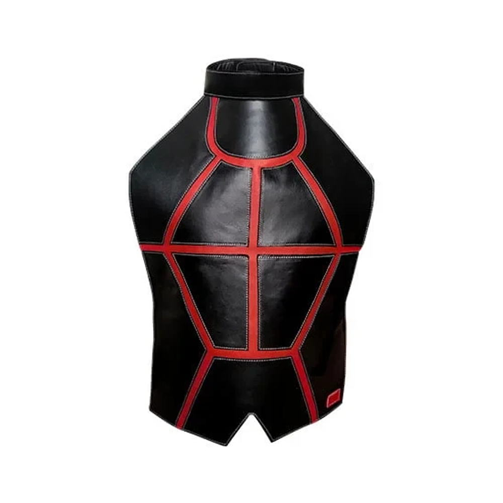 Leather Chest Guard For Men CG 02 Black