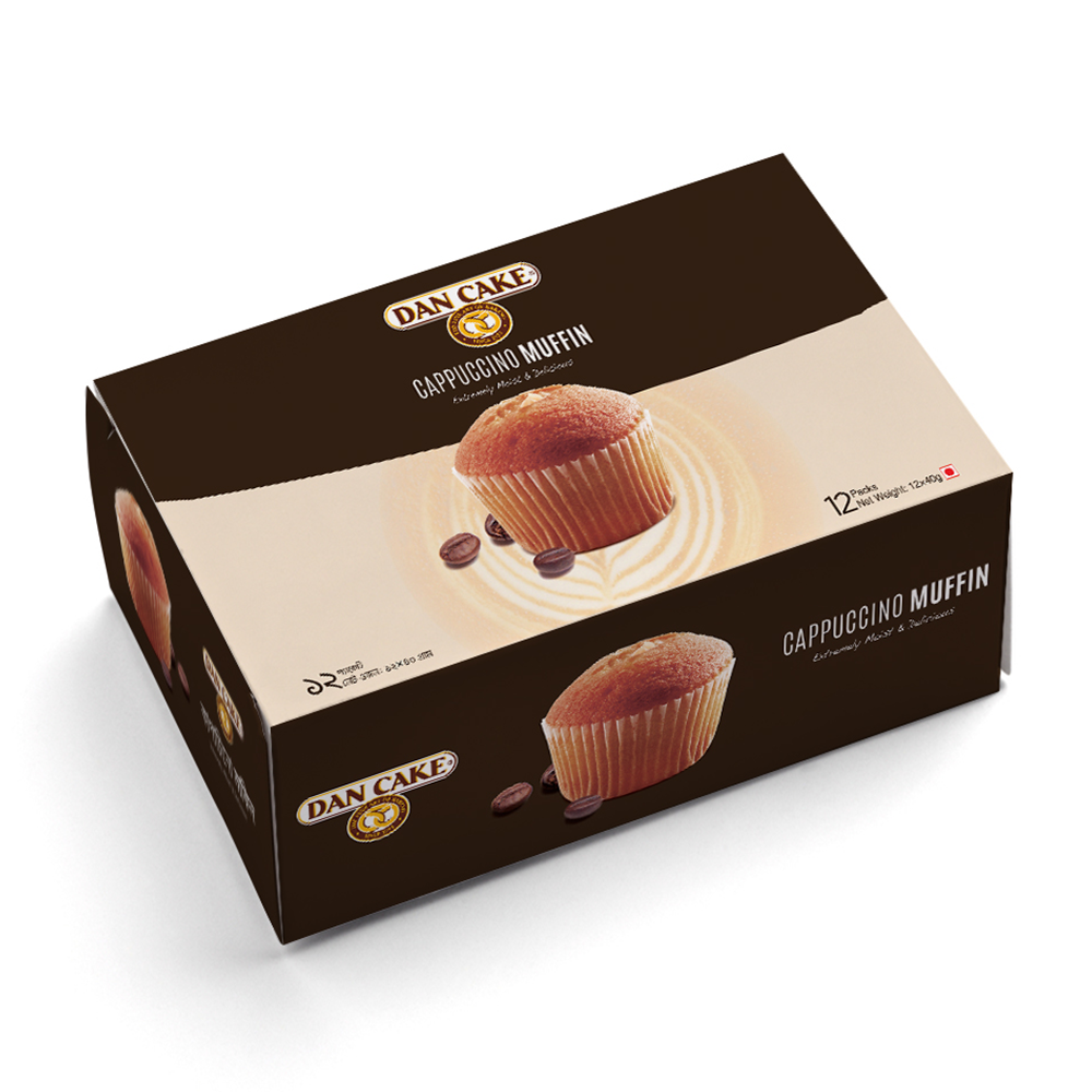 Dan Cake Cappuccino Muffin Gift Box - 40g - 12pcs
