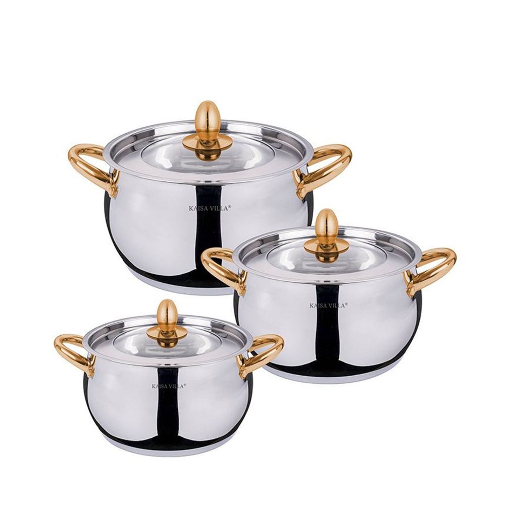 Kaisa Villa Stainless Steel Induction Cookware 6 Pcs