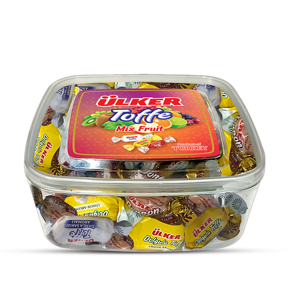 Ulker Mix Fruit Toffe Candy Gift Box 200Gm - 6 Boxes