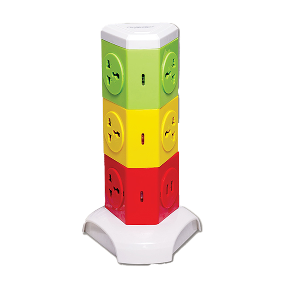 Maxline ML-3 Extension Socket/Multiplug Maxline Tower - Multi-Colour