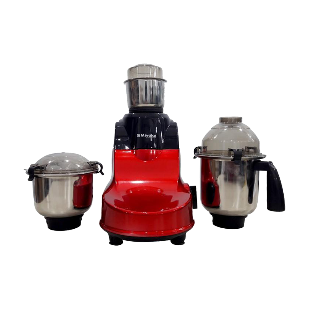 Miyako Red Horse 3 in 1 Stainless Steel Electric Blender 1100W Red