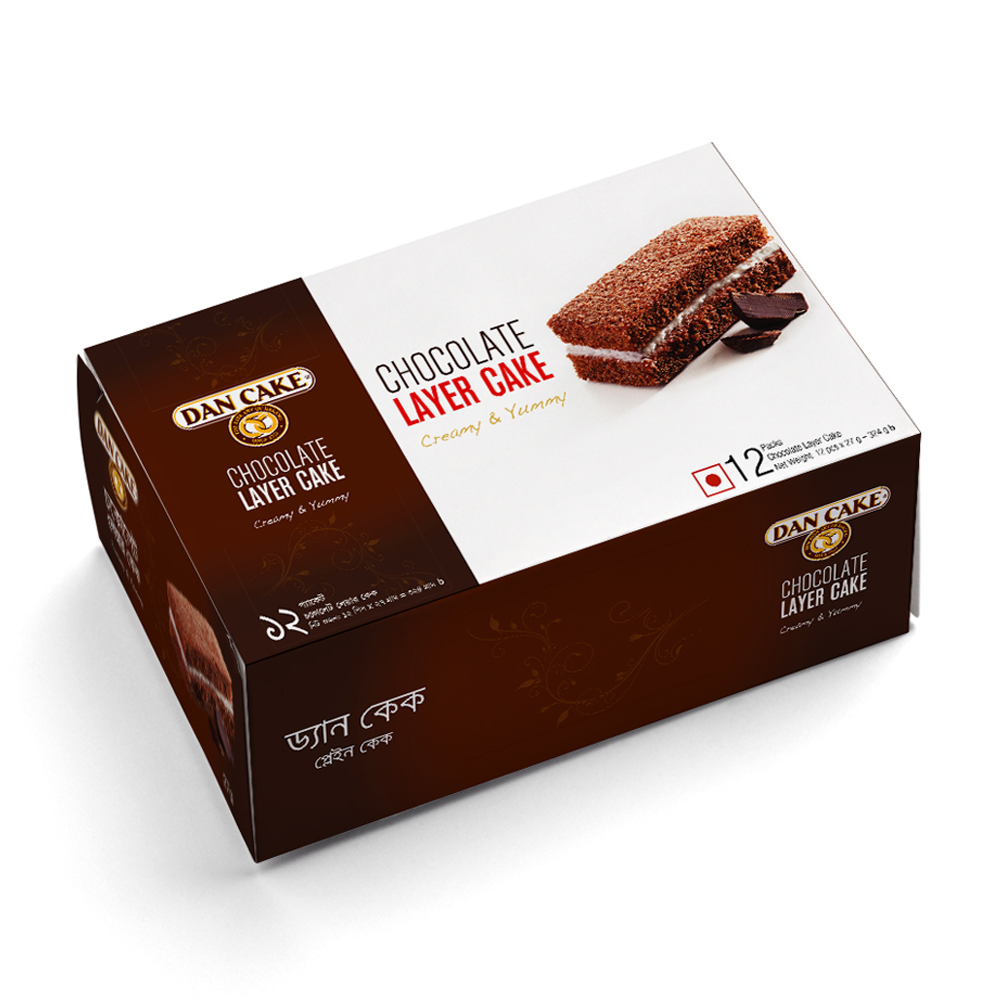 Dan Cake Chocolate Layer Cake Gift Box - 27g - 12pcs