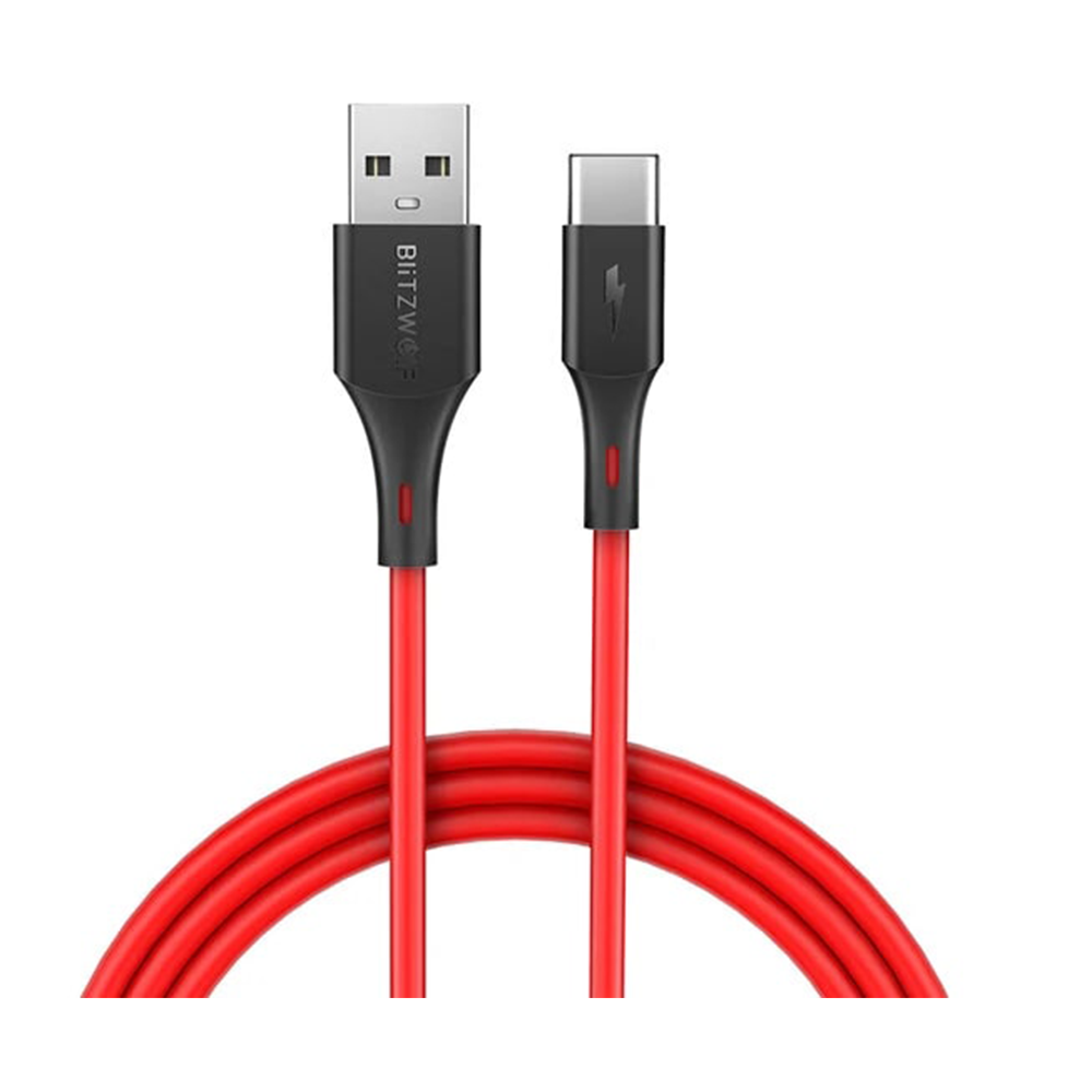 BlitzWolf BW-TC14 USB Type-C Charging Data Cable - Red
