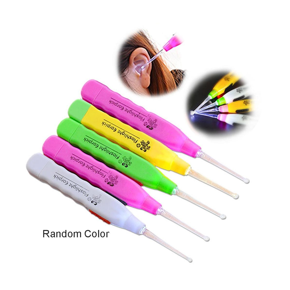 Led Light Ear Cleaner Flashlight Earpick Multicolor