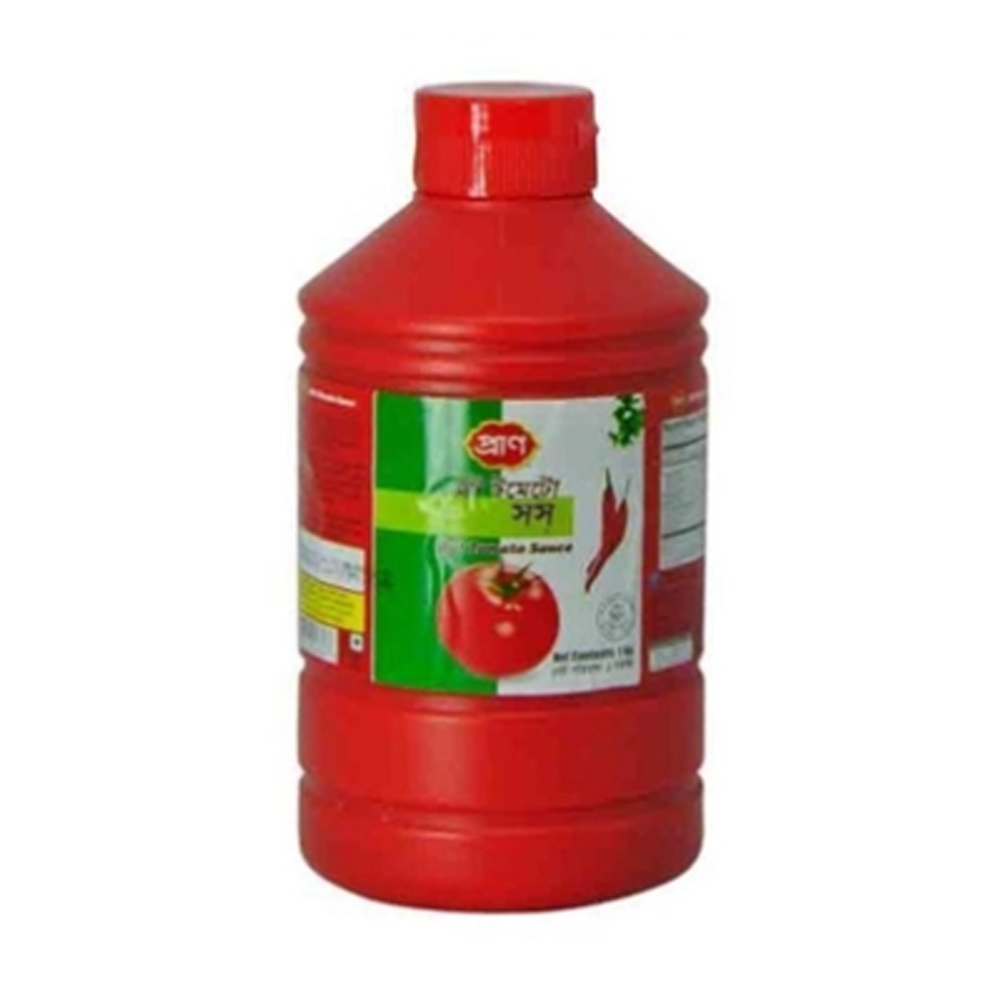 Pran Hot Tomato Sauce Plastic Jar - 1kg