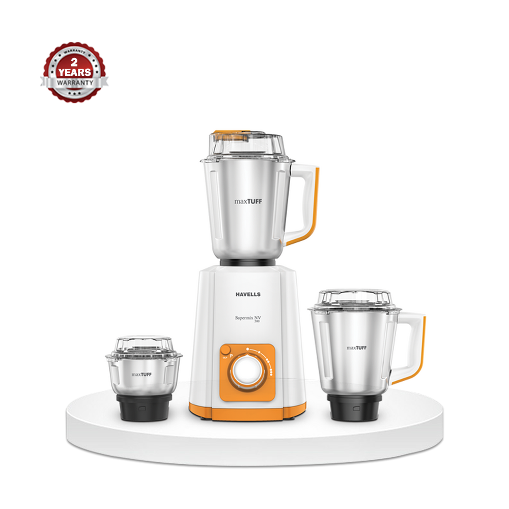 Havells Supermix NV 3SS Jar Mixer Grinder 700w 1.5L Orange