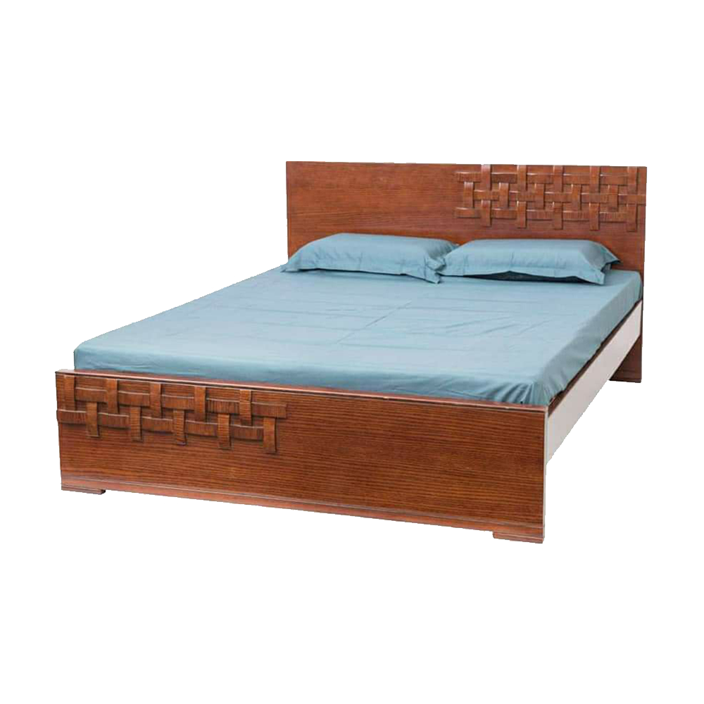 Malaysian Processed Wood Double Size Bed 5 7 Feet