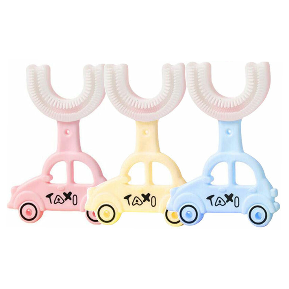 Silicone U Shaped Toothbrush For Kids CDRUTBO3 90mm