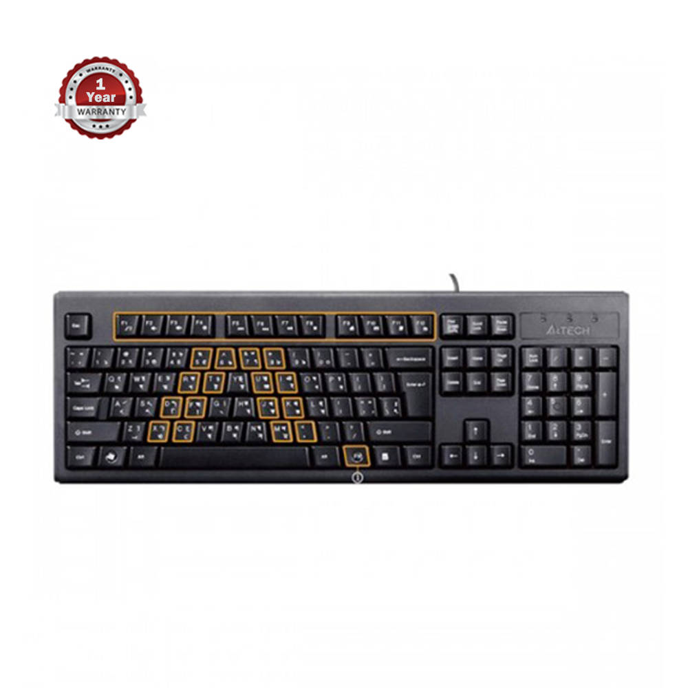 A4tech KRS-83 FN-Hotkeys Wired Multimedia Keyboard With Bangla Layout ...