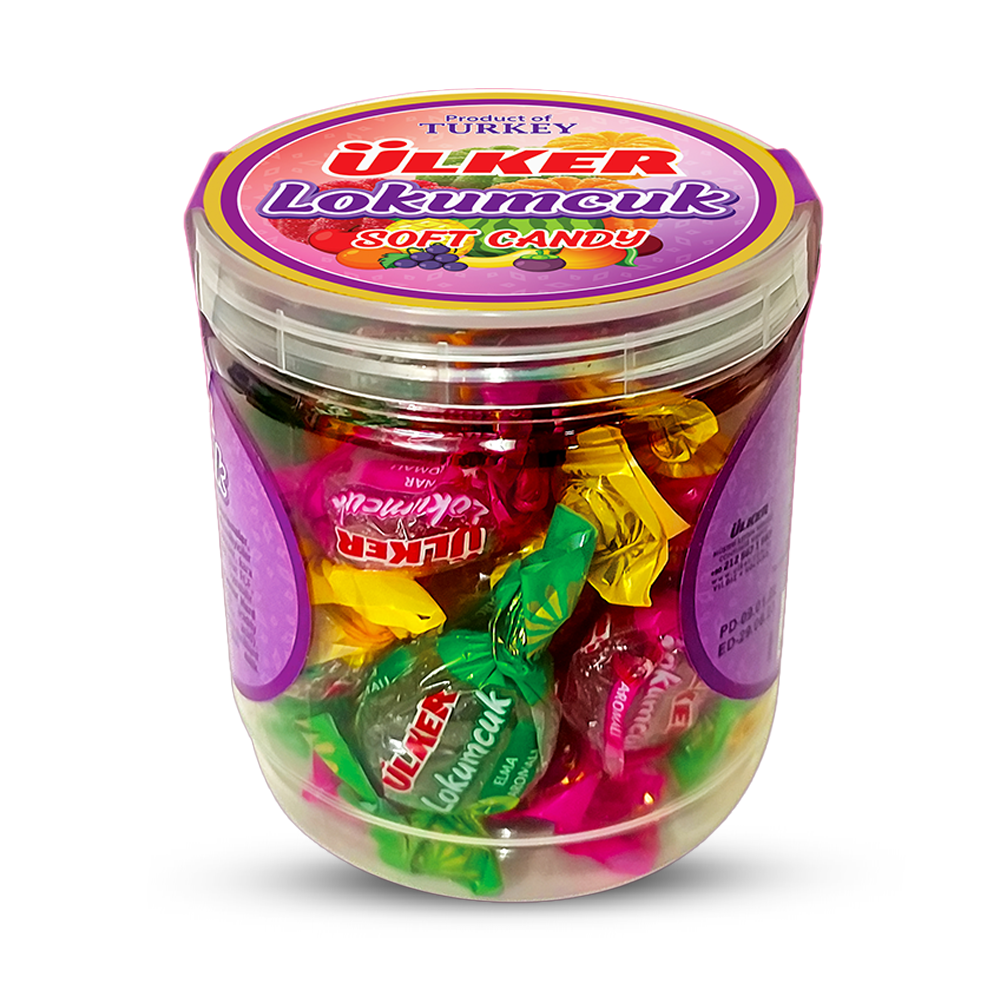Ulker Lokumcuk Mix Fruit Soft Candy Gift Box 150Gm 6 Boxes