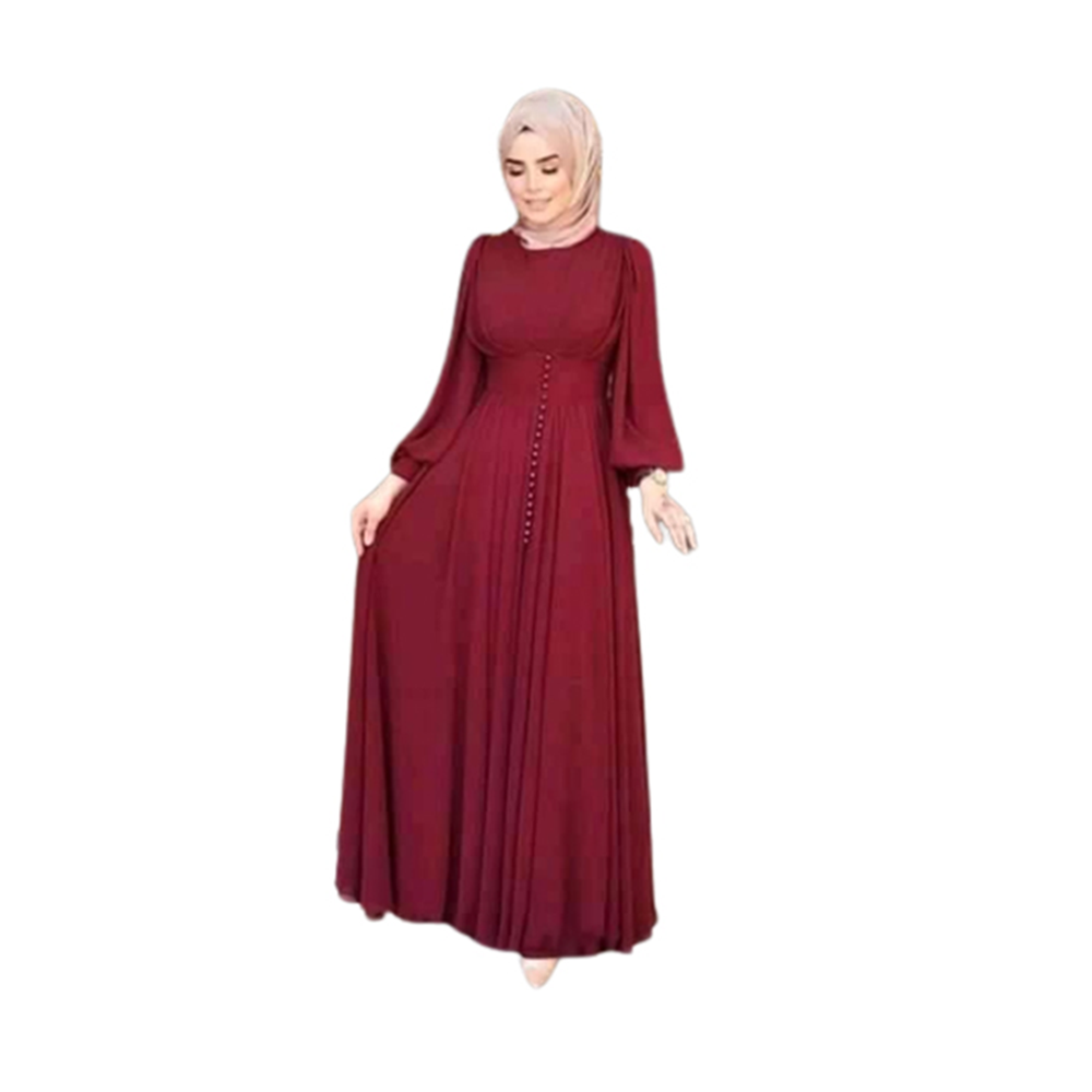 Dubai Cherry Sahajadi Design Burka For Women - Maroon - BK-45