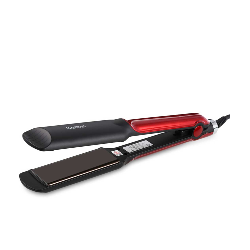 Kemei KM-531 Professional Hair Straightener - Red And Black