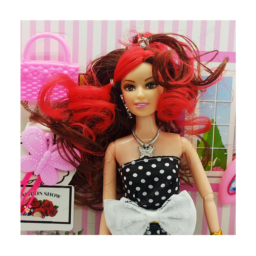 Beauty Fashion And Stylish Barbie Doll Toy With Dress And Accessories 150692981