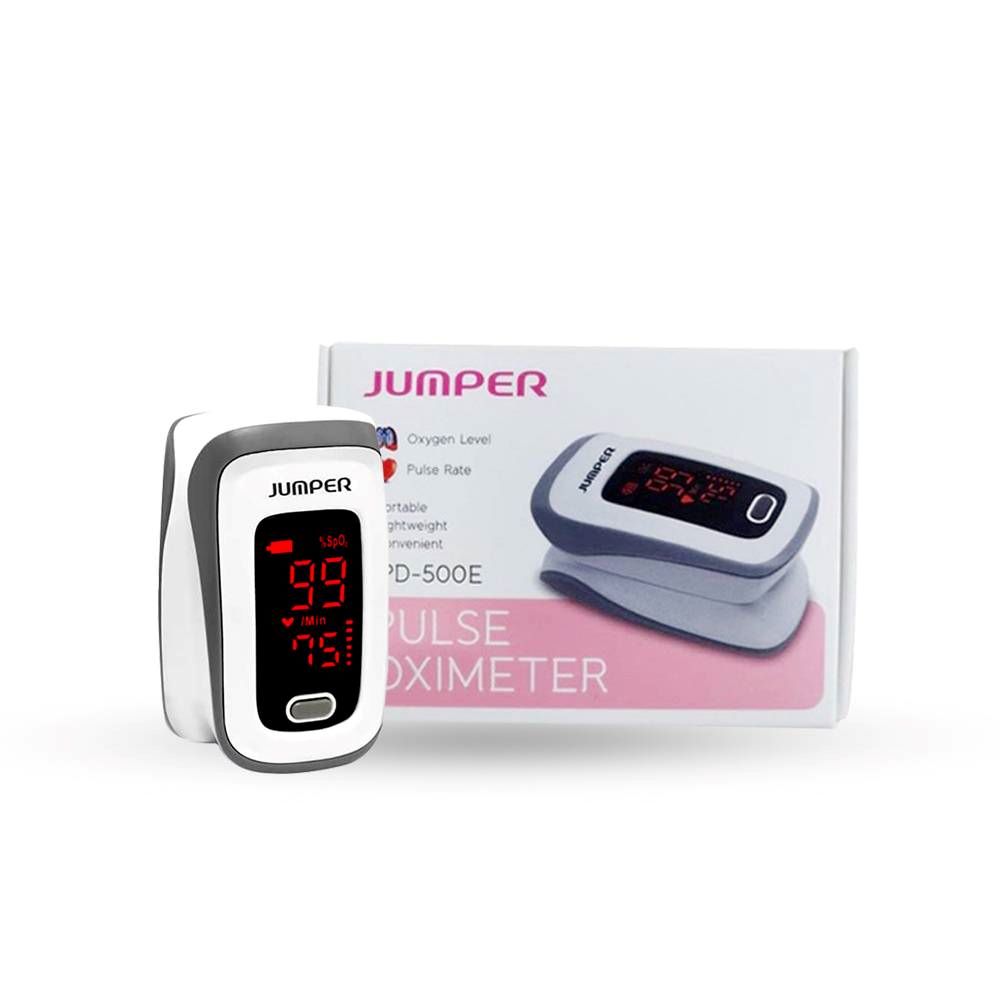 Jumper 500D OLED Version Fingertip Pulse Oximeter Black and White