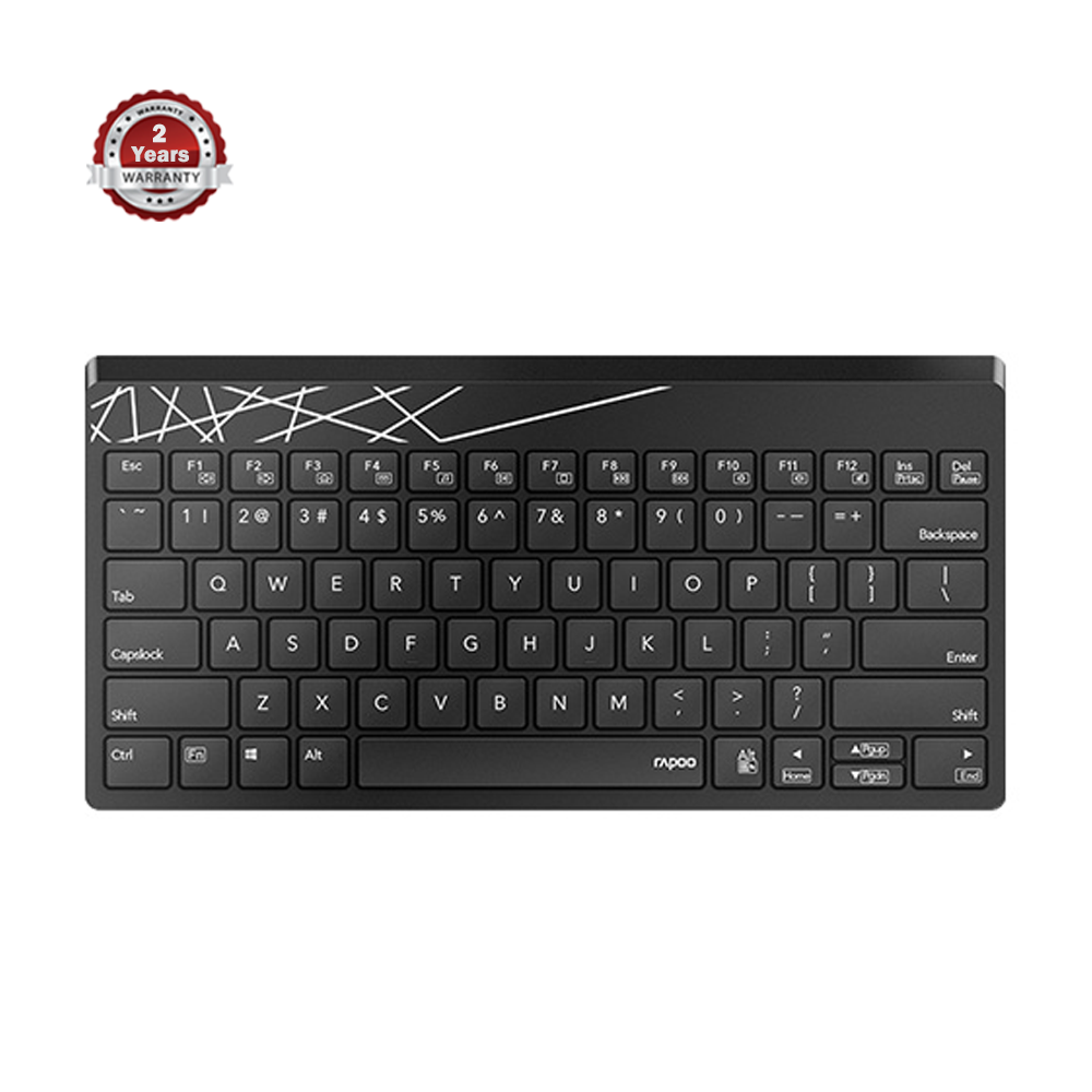 Rapoo K800 2.4G Wireless Keyboard - Black