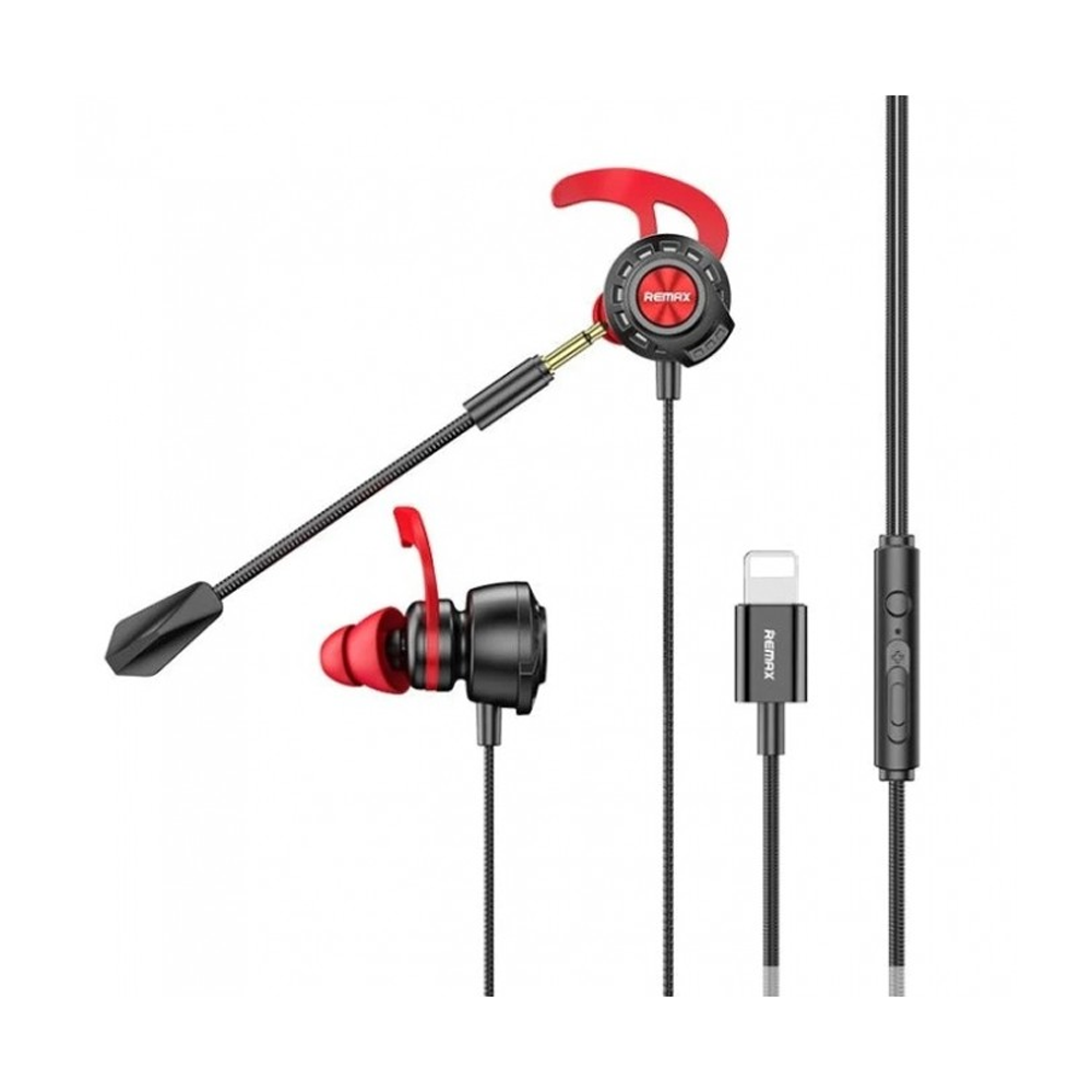 Remax RM750 Gaming earphone Black And Red