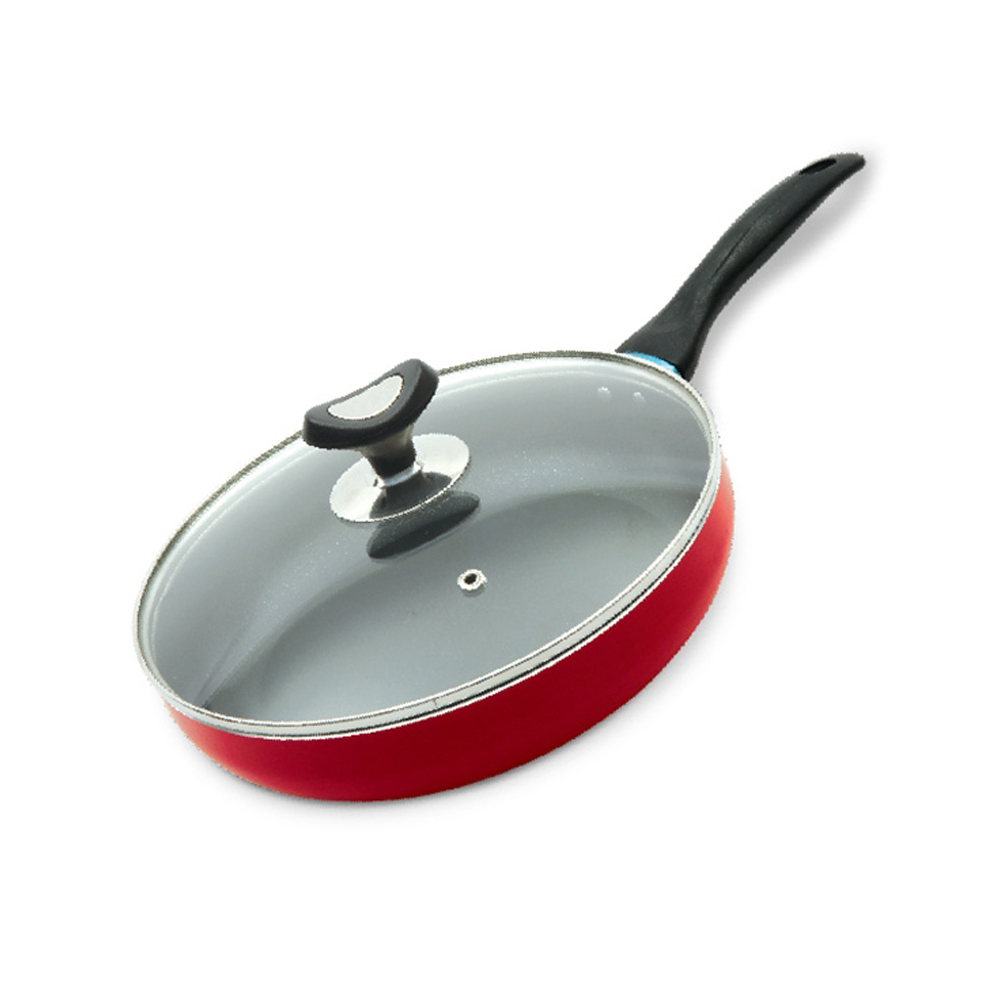 Topper Nonstick Fry Pan with Glass Lid - 24 Cm